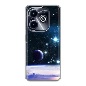 Космические Чехлы для Инфиникс ХОТ40 ай (VPrint) (Космический вид)