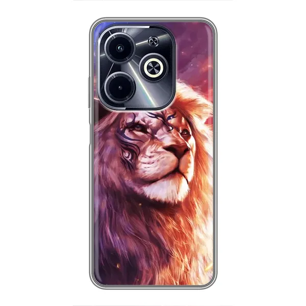 Чохол з принтом «Красочний Лев» для Infinix Hot 40i Чохол з принтом «Красочний Лев» для Infinix Hot 40i