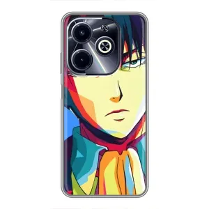 Чехлы Персонажи Аниме Наруто для Infinix Hot 40i (AlphaPrint) (Леви Аккерман)