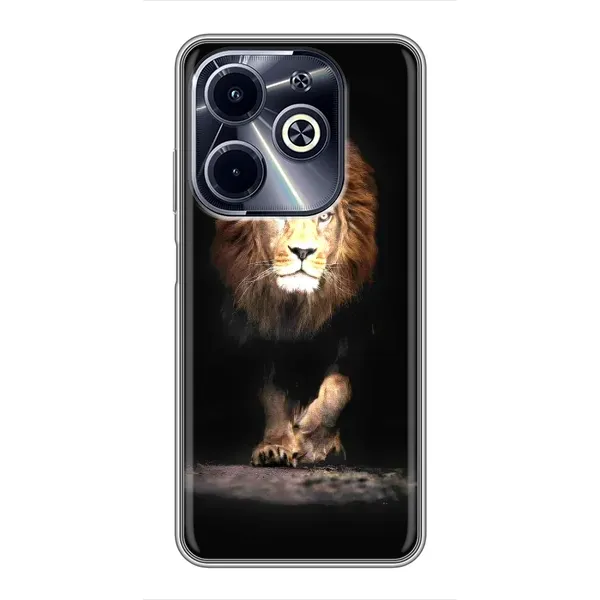 Чохол з принтом «Лев» для Infinix Hot 40i Чохол з принтом «Лев» для Infinix Hot 40i