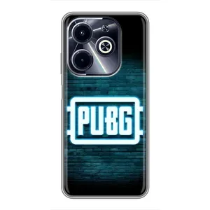 Чехол PUBG для Инфиникс ХОТ40 ай (AlphaPrint) (Лого PUBG)
