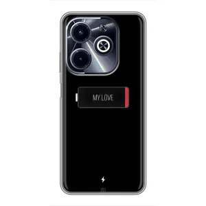 Чехлы для любимой на Инфиникс ХОТ40 ай (VPrint) (Love battery)