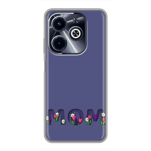 Чохол з принтом «Мама в квітах» для Infinix Hot 40i