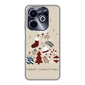Різдвяні, Святкові Чохли для  Інфінікс Гот 40і (Merry Christmas)