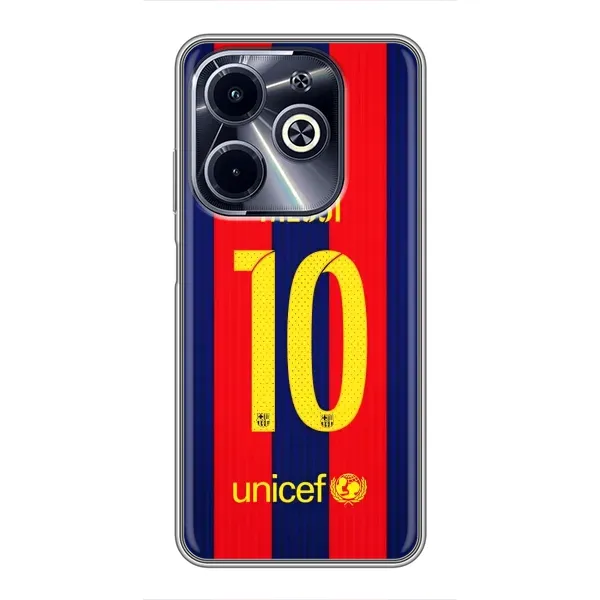 Чехол с принтом «Messi Barca 10» для Infinix Hot 40i