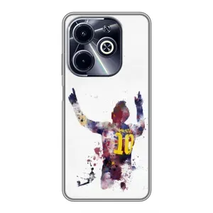 Чехлы Месси для Infinix Hot 40i (AlphaPrint) (Messi Barca)
