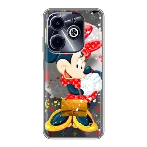 Чохол Disney Mouse Infinix Hot 40i (PREMIUMPrint) (Minni з бантіком)