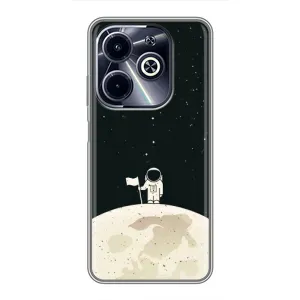 Космические Чехлы для Инфиникс ХОТ40 ай (VPrint) (На луне)