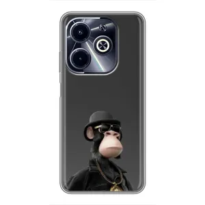 Чехлы с Обезьянами NFT для Infinix Hot 40i (AlphaPrint) (Обезьяна NFT)