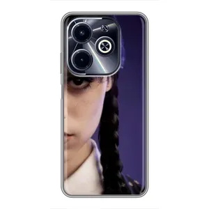 Чехол с дизайном Венздей 2 на Infinix Hot 40i (Загадочный взгляд Уэнздей)
