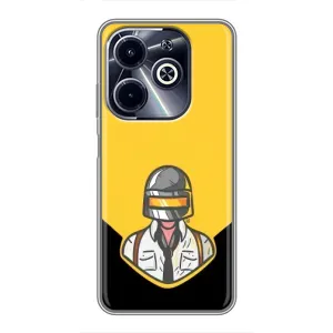 Чехол PUBG для Инфиникс ХОТ40 ай (AlphaPrint) (Пабг в шлеме)