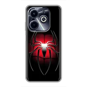 Чехол с человеком пауком для Infinix Hot 40i - (AlphaPrint) (Паук марвел)