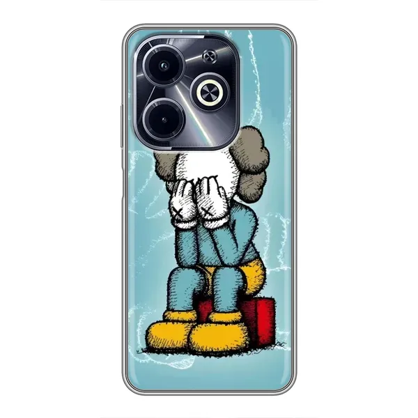 Чехол с принтом «Плач Bearbrick» для Infinix Hot 40i