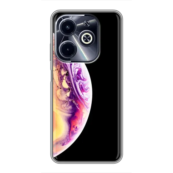 Чехол с принтом «Планета Айфон» для Infinix Hot 40i