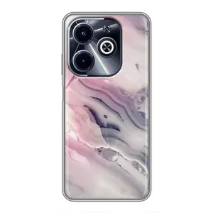Мраморный чехол на Infinix Hot 40i (VPrint) (Пурпурный Мрамор)