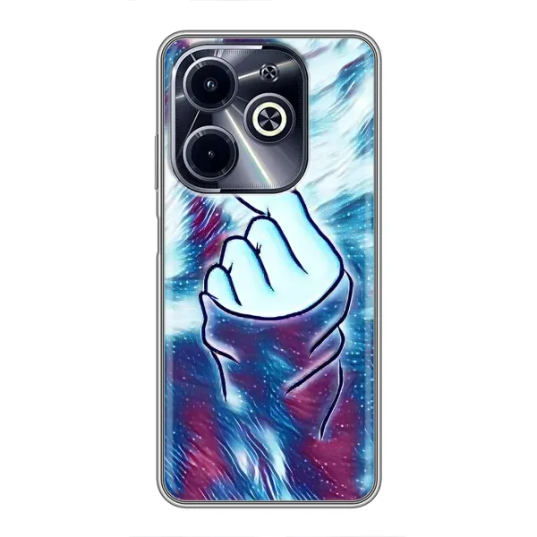 Чохол з принтом «Радужне серце» для Infinix Hot 40i