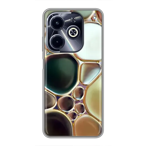 Чехол с принтом «Радужный Мрамор» для Infinix Hot 40i