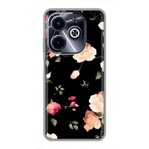 Чехлы с Цветами для Infinix Hot 40i (VPrint) (Розочки)