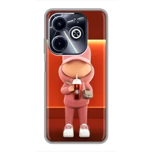 Крутые Чехлы Луи Виттон для Infinix Hot 40i (AlphaPrint) (С Кофе)