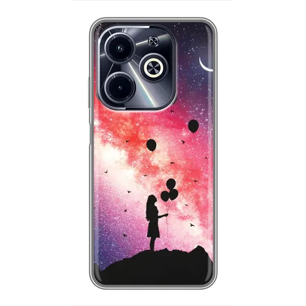 Чехол с принтом «С шариками» для Infinix Hot 40i
