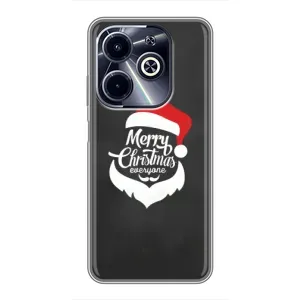 Рождественские Чехлы для Infinix Hot 40i (VPrint) (Санта Крисмас)