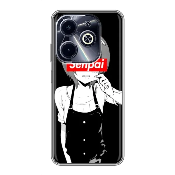 Чехол с принтом «Senpai» для Infinix Hot 40i