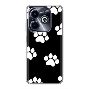 Чехлы с собаками для Infinix Hot 40i (VPrint) (Следы собаки)