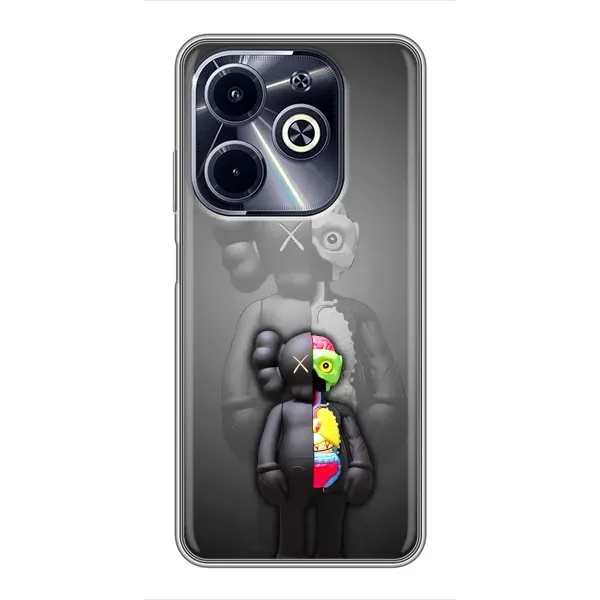 Чехол с принтом «Тело Bearbrick» для Infinix Hot 40i