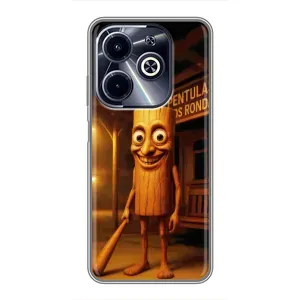 Чехол с мемом Тралалело тралала на Infinix Hot 40i (Тунг тунг сахур)