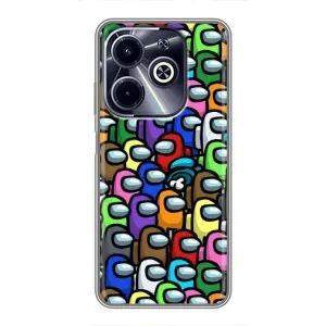 Чехол Амонг Ас для Infinix Hot 40i (AlphaPrint) (Убит)