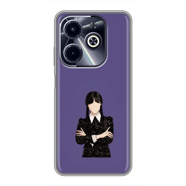 Чехол с принтом «Уэнздей в черном» для Infinix Hot 40i Чехол с принтом «Уэнздей в черном» для Infinix Hot 40i