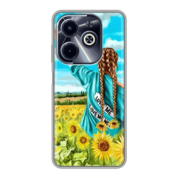 Чохол з принтом «Україночка» для Infinix Hot 40i