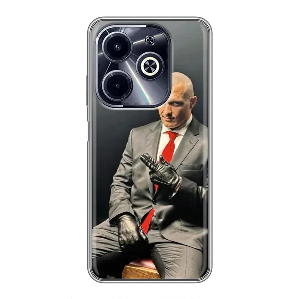 Чехол с принтом «Усик Hitman» для Infinix Hot 40i Чехол с принтом «Усик Hitman» для Infinix Hot 40i