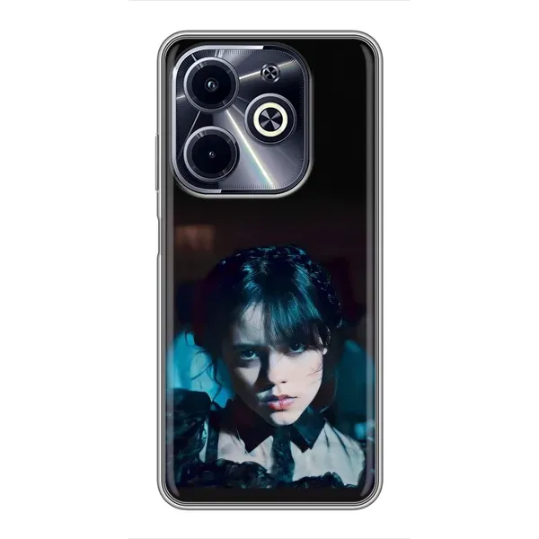Чехол с принтом «взгляд Уэнздей» для Infinix Hot 40i Чехол с принтом «взгляд Уэнздей» для Infinix Hot 40i