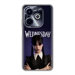 Чехлы Венсдей на Infinix Hot 40i Уэнсдей (AlphaPrint) (Wednesday)