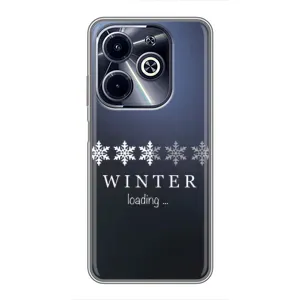 Зимні Чохли для  Інфінікс Гот 40і - прозорий фон (Winter loading)