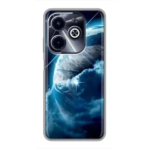 Космические Чехлы для Инфиникс ХОТ40 ай (VPrint) (Земля с космоса)
