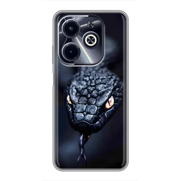 Чохол з принтом «Чорна змія» для Infinix Hot 40i