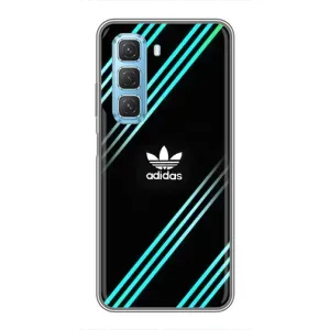 Чохли Адидас для Infinix Hot 50 5G (AlphaPrint) (Адідас з полосами)