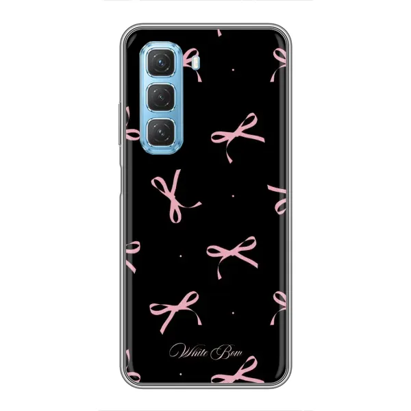 Чехол с принтом «Банты на черном» для Infinix Hot 50 5G Чехол с принтом «Банты на черном» для Infinix Hot 50 5G