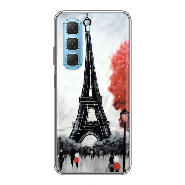 Чехол с принтом «Башня в Париже» для Infinix Hot 50 5G