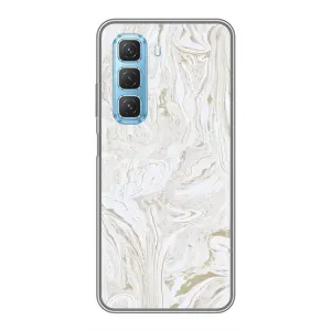 Мраморний чехол на Infinix Hot 50 5G (VPrint) (Білий мрамор)