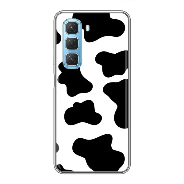 Чохол з принтом «Чорная Буренка» для Infinix Hot 50 5G