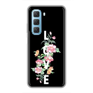 Чехлы для любимой на Інфінікс Хот 50 5Джі (VPrint) (Квіти LOVE)
