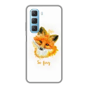 Чехлы с картинкой Лисички для Infinix Hot 50 5G (VPrint) (Девочка Лиса)