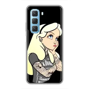 Чохол з друком для Infinix Hot 50 5G - (Мода) (AlphaPrint) (Дівчина в тату)