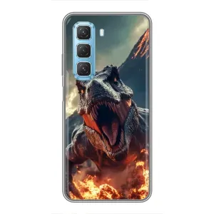 Чохол з принтом «Вогняний динозавр» для Infinix Hot 50 5G
