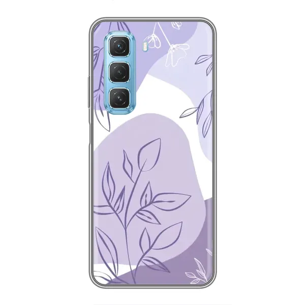 Чохол з принтом «Фіолетове листя абстракція» для Infinix Hot 50 5G