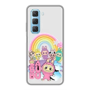 Чохол з Лабубу на Infinix Hot 50 5G (Фон Лабубу)
