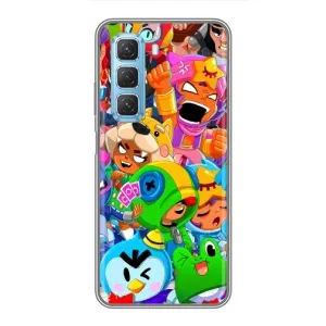Чехол для Infinix Hot 50 5G Бравл Старс (VPrint) (Герої Бравл Старс)